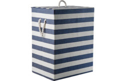 HOME Laundry Box - Blue and White